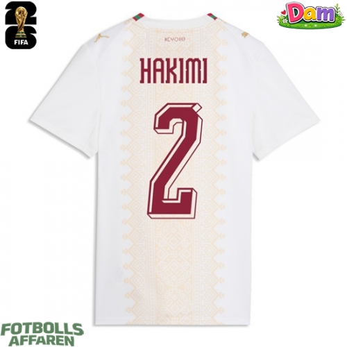 Marocko Achraf Hakimi #2 Bortatröja Kvinnor VM 2026 Kortärmad